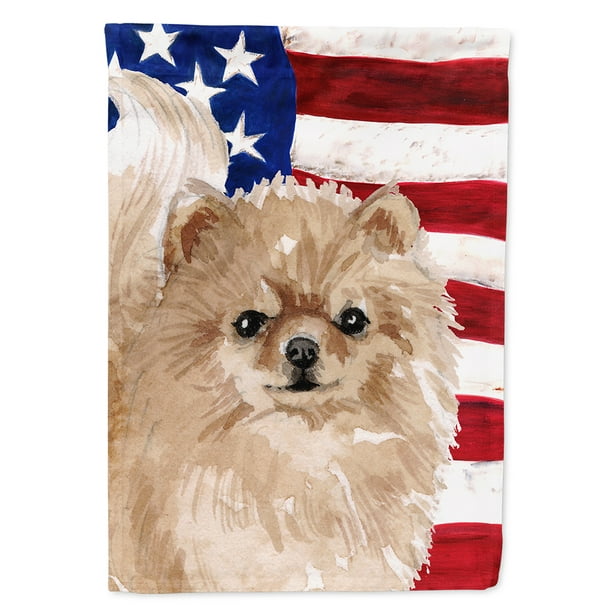 Pomeranian Patriotic Garden Flag - Walmart.com - Walmart.com