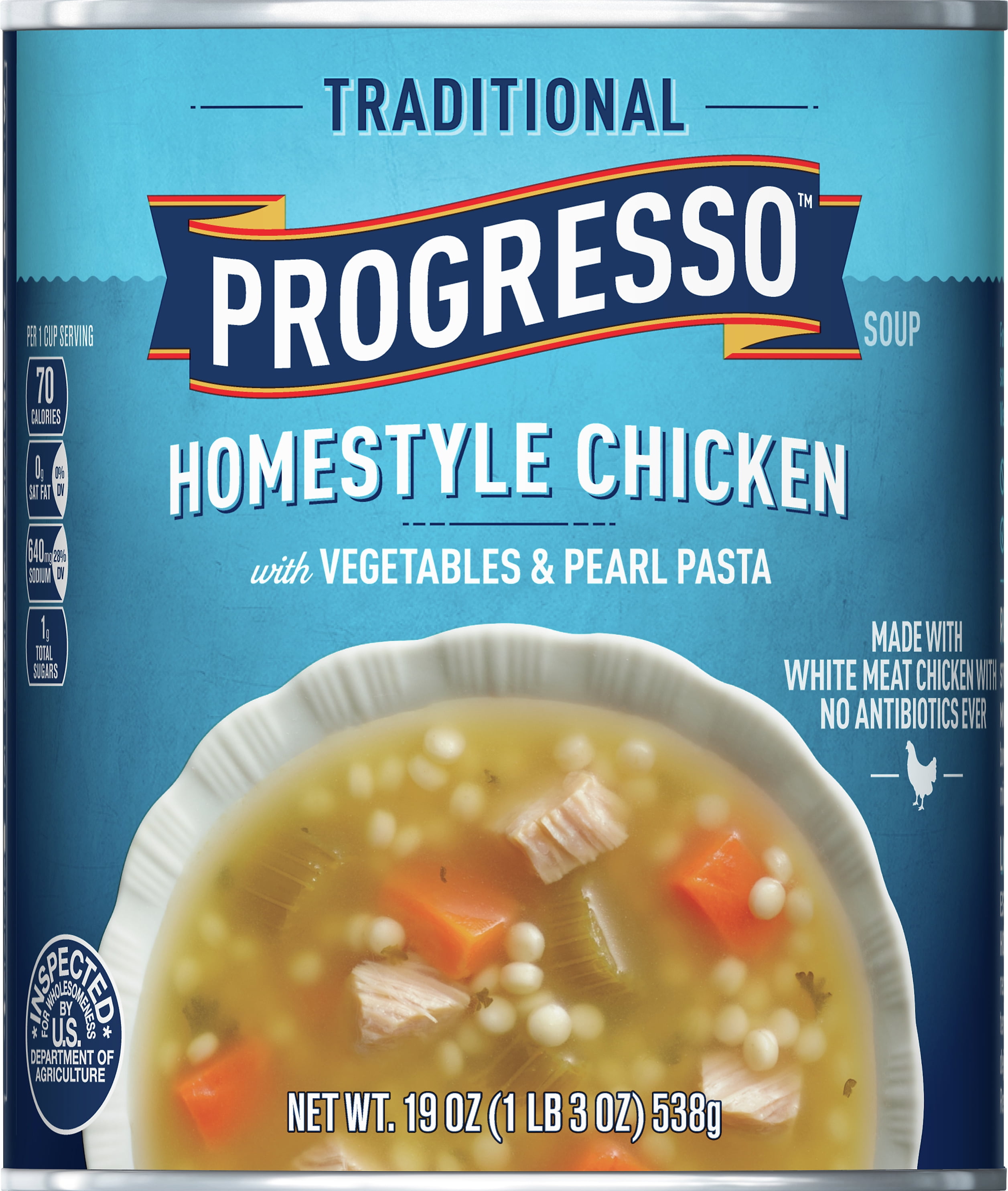Progresso Soup, Traditional Homestyle Chicken Soup, 19 oz - Walmart.com ...