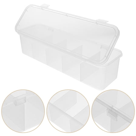 Bar Tea Bag Holder Storage Box Tea Bag Compartments Sugar Bag Organizer Tea Bag Organizer