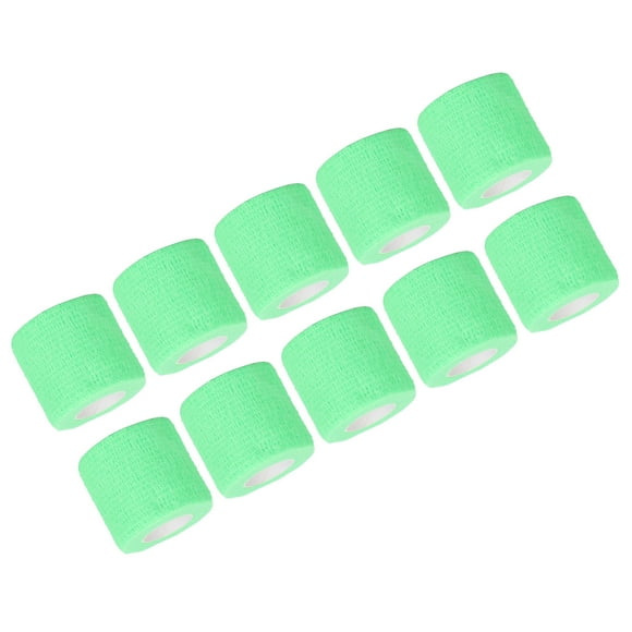 Bandage Wrap, Wide Application Premium Material Clean Breathable Self Adhesive Bandage Wrap Hand Tearing For Sports For Wound Dressing Green