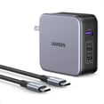 thumbnail image 1 of Cargador UGREEN 140W Nexode GAN 3 Puertos PD 3.1 con 1.5M Cable C a C, 1 of 8