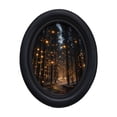 thumbnail image 2 of Boho Vintage Sun Round Wall Art Decor Framed, Neutral Sunrise Mountain Woodland Canvas Wall Art Prints Artwork, Gothic Moody Wall Hanging Door Decor for Bedroom Living Room, 2 of 6
