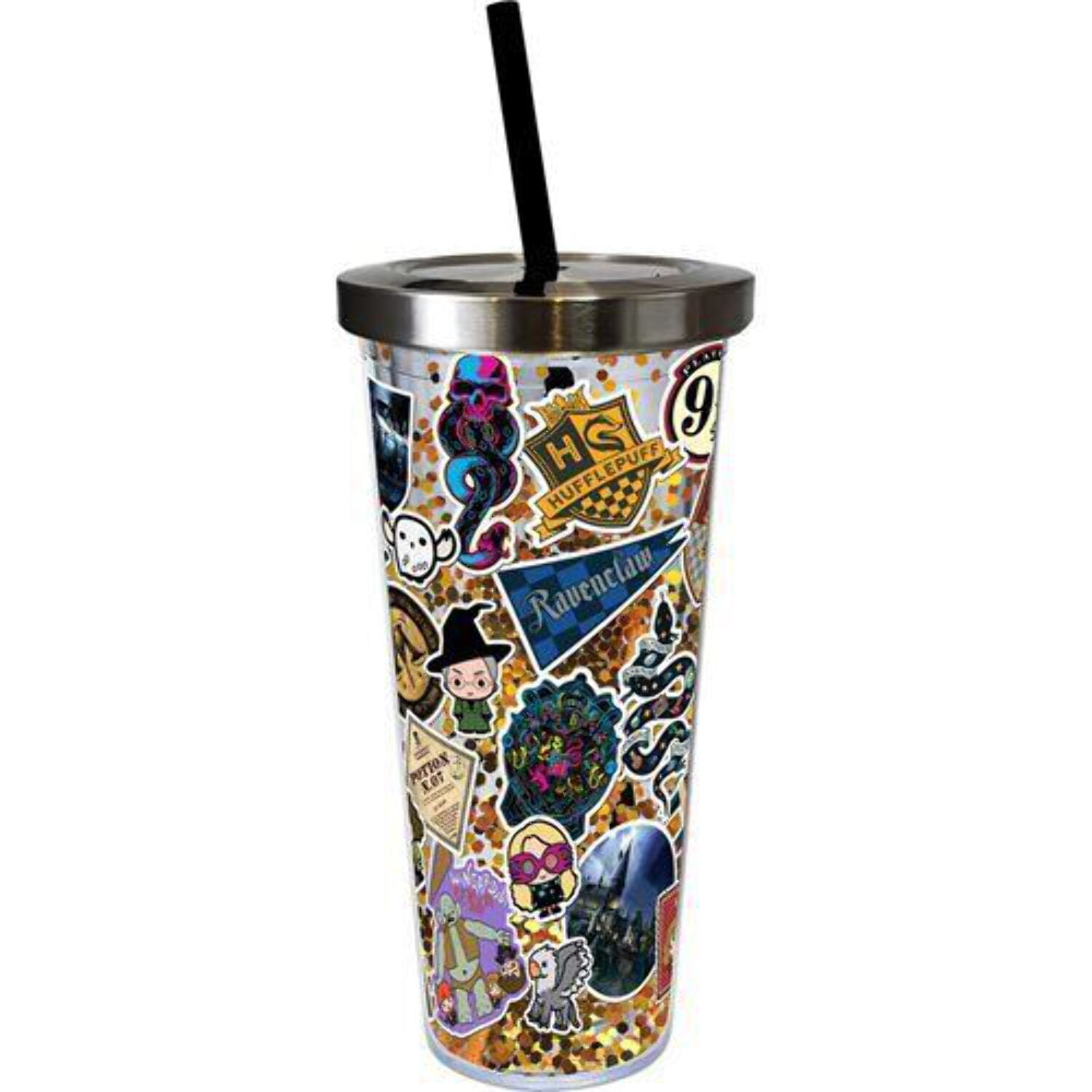 Harry Potter Sticker Art Glitter Travel Cup