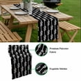 thumbnail image 5 of Black Knot Table Runner - 36 Inch Long, Kitchen Dining Table Runner Dresser Scarves, Nautical Striped Monochrome Ocean Farmhouse Decor for Coffee Tables Wedding Party Banquet, 5 of 8