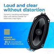 Dual Cone Car Speaker,6x9 Door speakers,Full Range,65W Max, 4 Ohm,Wide Frequency Response,Enhanced Bass,Polypropylene Cone,Rubber Surro Dual Cone Replacement Auto Speaker