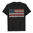 thumbnail image 4 of America 250 Shirt Womens 3/4 Sleeve Patriotic Graphic Tee Summer Casual Outdoor Top Black L, 4 of 6