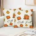 thumbnail image 6 of Fall Decorative Pillows 18 x 18 Hello Fall Pumpkin Throw Pillow Covers Outdoor Pillow Fall Home Decor for Autumn Thanksgiving Halloween Home Decorative, 6 of 6