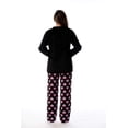 thumbnail image 3 of Just Love Plush Pajama Sets for Women (Black - I Heart Sleep, Small), 3 of 3