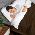 thumbnail image 3 of 100% Cotton Basket Weave Thermal Bed Blanket Breathable Super Soft Layering All Season Light Weight for Home Decoration, 3 of 5