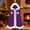 Purple, variant on Hooded Cape Sevevn Christmas Cloak Santa Claus Cloak Velvet Hooded Cape Costume for Women