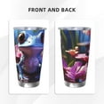 thumbnail image 2 of Honeii Colorful Frog Among Flowers Print 20OZ Car Cup, Insulated Stainless Steel Travel Mug with Lid and Straw, Keep Your Drinks Hot and Cold-Straw Three-piece Set, 2 of 5