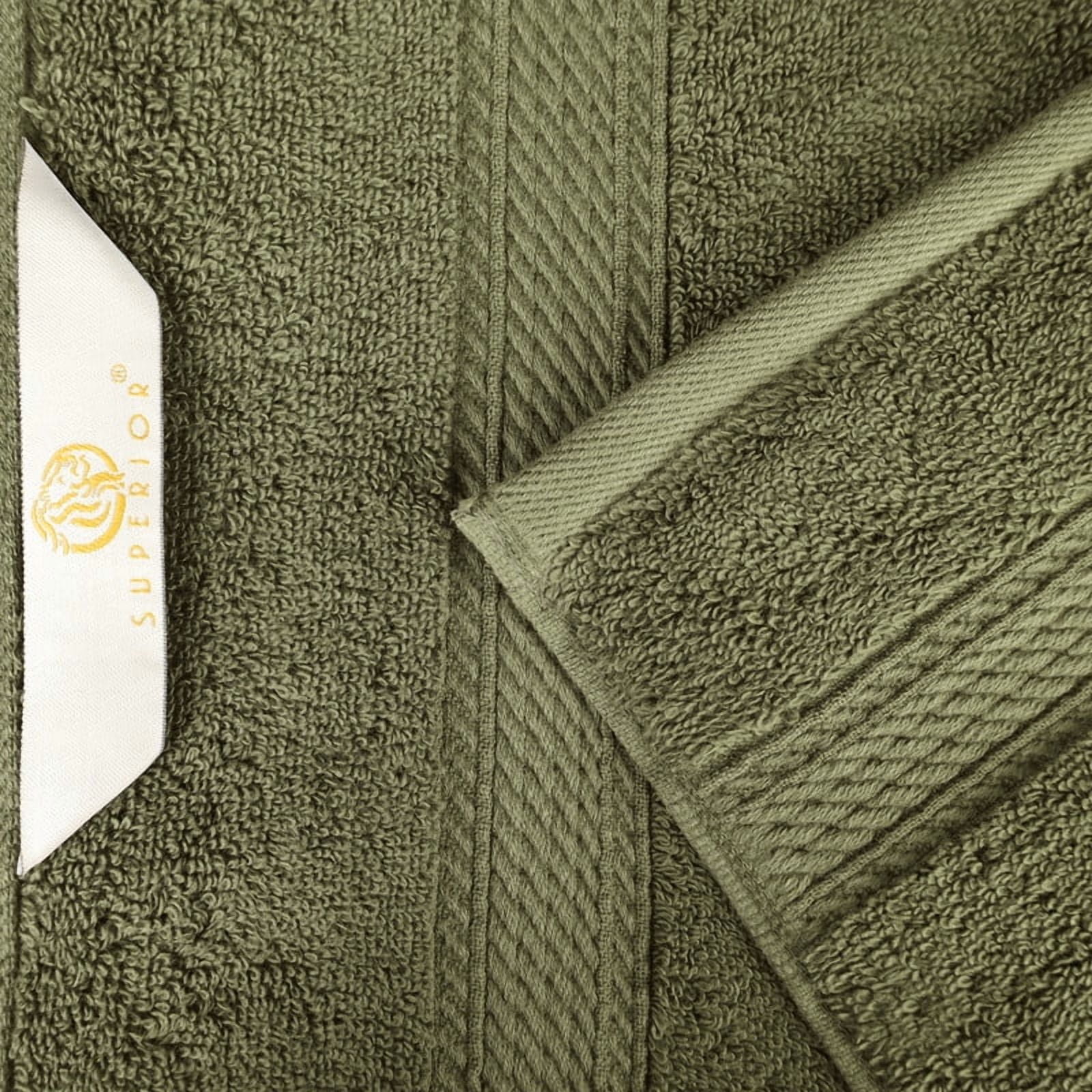 Superior 800 GSM Egyptian Cotton 4-Piece Hand Towel Set, Soft Ultra Absorbent Towels, Charcoal