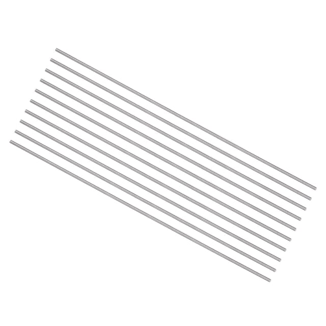 Unique Bargains Round Metal Rods 1.5mm x 200mm High Speed Steel (HSS) Lathe Bar Stock Tool 10 Pieces