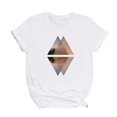 thumbnail image 3 of Pntutb Camiseta suelta de cuello redondo para mujer con estampado gráfico geométrico de moda para mujer Pntutb Pntutb-2044, 3 of 8
