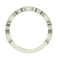 thumbnail image 4 of Stacking Circle and Marquee Designer Milgrain Round Diamond Wedding Band 0.28 CTW 14K White Gold, 4 of 6