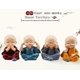 thumbnail image 1 of 4 Piece Cute Monk Figurines Small Resin Statue, Sage Kung Fu Buddha Creative Craft Ornament As Home, Office Car Interior Display Decoration Decor Doll, 1 of 4