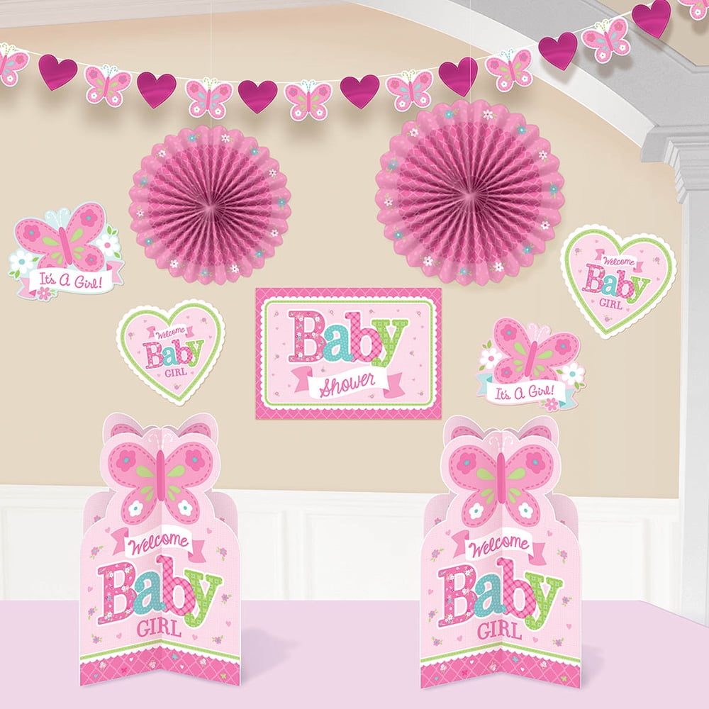 Welcome Little One Girl Room Decorating Kit (Each) - Baby ...