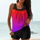 thumbnail image 1 of Trajes de baño tankini para mujer Trajes de baño de dos piezas con espalda de tiras y estampado conservador para mujer Traje de baño de dos piezas para mujer, 1 of 5