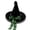 Green, variant on Halloween Witch Hat Women,Gothic Lolita Wide Brim Pointed Costume Hat with Layered Tulle Pearl Ribbon Bow,Velvet Cosplay Accessory for Adults Party Black