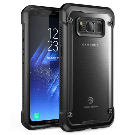 SUPCASE Galaxy S8 Active Case, Unicorn Beetle, Hybrid Bumper Case - Frost/Black