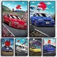 thumbnail image 2 of GTR R33 R34 Jdm Cars, cuadros de coches deportivos de fama mundial para sala de estar, pintura moderna, decoración de pared del hogar, carteles impresos en lienzo, 2 of 4