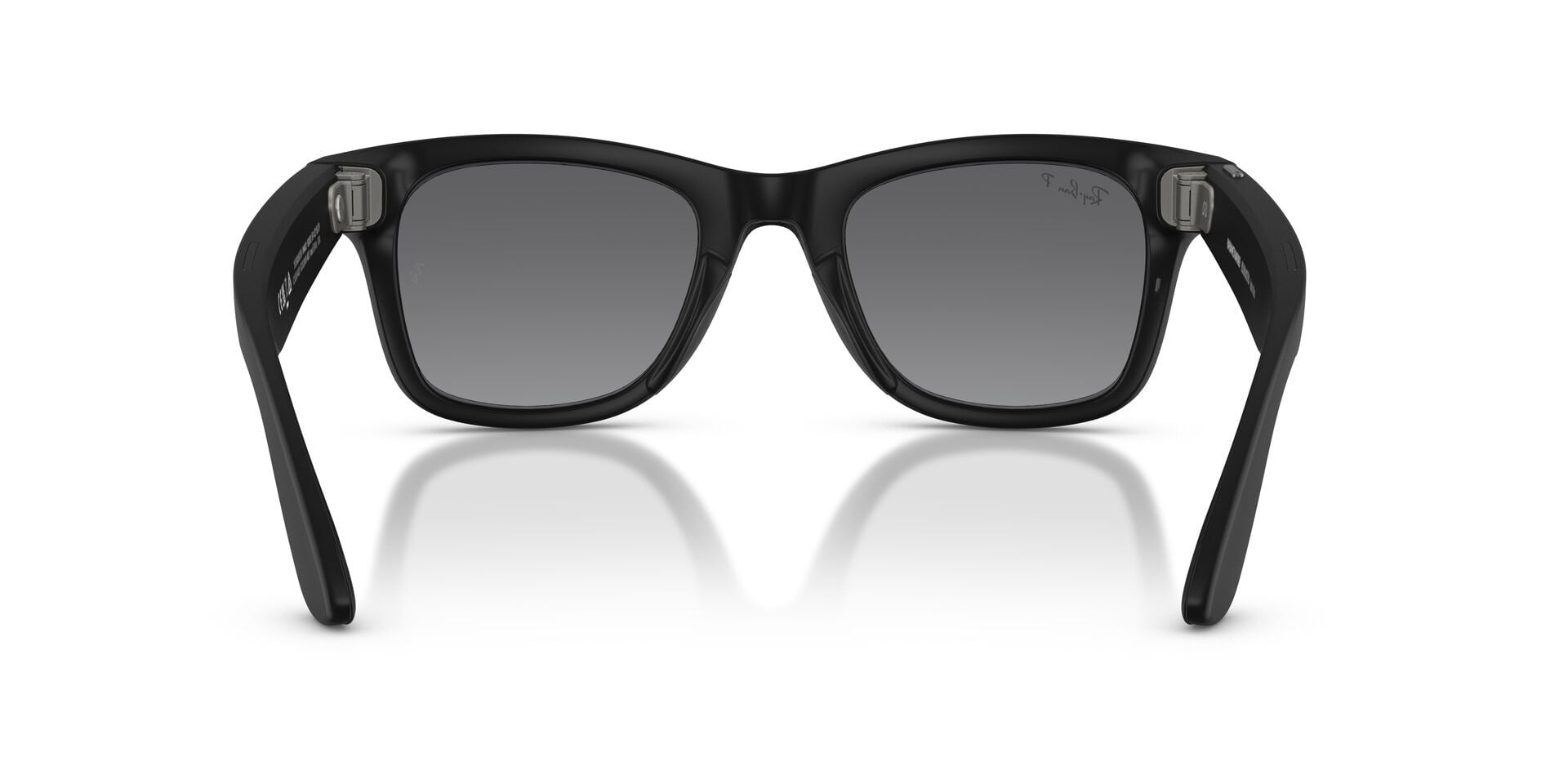 Ray-Ban Unisex Size 53 AI Smart Meta Wayfarer Gen 2 Glasses with Charging Case, Matte Black/Polarized Gradient Graphite