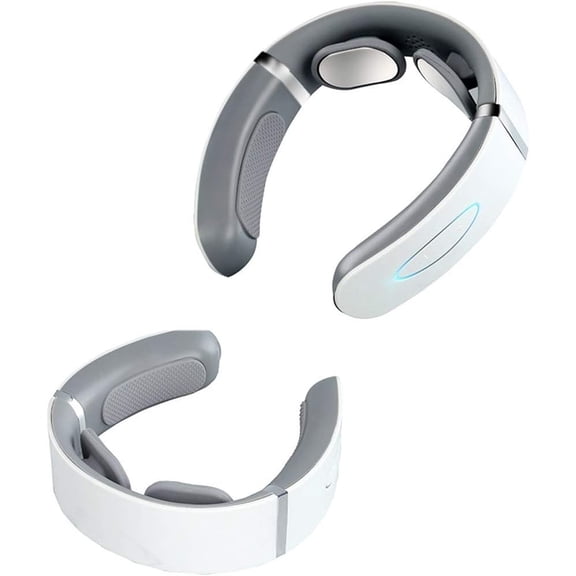 Electric Neck Massager Intelligent Massage for Pain Relief Cordless 6 Modes Gifts, White