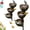 2pcs, variant on Rain Catcher Bird Bath, 3-Layer Metal Rain Catcher Garden Stake, Rustic Stacked Bowls Rain Gauge Garden Decor - Bring Life Back to Your Garden, Vintage Outdoor Rain Catchers for Bee Hummingbird (1PCS