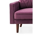 thumbnail image 5 of Uspridefurniture Tufted Cushion Back 57.5 Wide Velvet Loveseat, Purple, 5 of 5