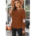 thumbnail image 5 of KimSoong Halloween Ghosts Graphic Sweatshirt Women's Season Sweatshirts Halloween Graphic Crew Neck Tops Casual Sweater, 5 of 7