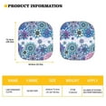 thumbnail image 5 of KUIFORTI Boho Windshield Sun Shade, Art Flower Car Sun Shade Windshield Foldable UV Ray Reflector Car Shade Front Windshield, Reusable Sun Visor for Car Keeps Your Vehicle Cool, 5 of 5
