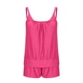 thumbnail image 3 of cocolona Womens Blouson Tankini Swimsuits with Shorts Modest Two Piece Bathing Suit Holiday Vacation Beach Swimwear, 3 of 4