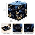 thumbnail image 3 of Bats Foldable Storage Basket with Handle, 10.8"x10.5"x10.6", Large Capacity Organizer Bins, 3 of 6