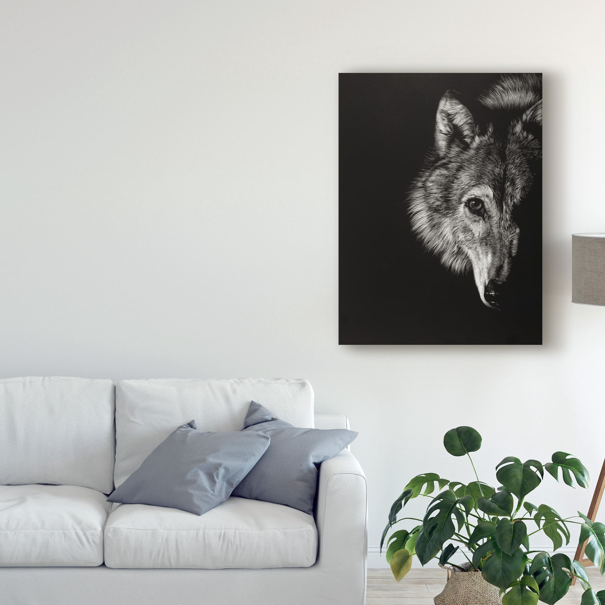 Trademark Fine Art 'Black Glimpse III' Canvas Art by Julie T. Chapman