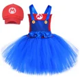 thumbnail image 2 of Disfraz de Super Bros de Anime para niños, vestidos de fiesta de Halloween, ropa de cosplay de los hermanos Luigi, vestido de tutú elegante para niñas, vestido para niños, 2 of 5