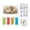 A005- E, variant on Diy Wooden Lighthouse Model Kit with Led Light, Sea Glass, and Coral Accessories, 1 Set, Wood and Multicolor, for Nautical Table Decorations, Craft Decoration