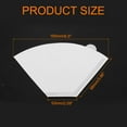 thumbnail image 2 of Uxcell 150 Pack Coffee Filters, 98mm Disposable Cone Paper Filter White for Home Office Use Pour Over Coffee Maker, 2 of 6