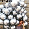 thumbnail image 4 of 10 globos de látex metálicos de 12 pulgadas de color dorado y plateado, globos de metal perlado, globos de colores dorados, suministros para fiestas de cumpleaños y bodas, 4 of 5