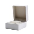 thumbnail image 3 of Shisuyan Square Watch Box Case Jewelry Display Organizer Box Fashion Wrist Watch Storage Holder (White), 3 of 9