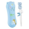 thumbnail image 1 of Palillos para niños, palillos de entrenamiento, palillos de aprendizaje para bebés, vajilla de alimentos complementarios para ejercicio para niños, 1 of 5