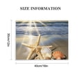 thumbnail image 2 of Fenyluxe Art Modern Canvas Prints Starfish Shell Beach Wall Decor for Bedroom Kitchen Ready to Hang - Home Art Decor Canvas Wall Art 16x12in, 2 of 6