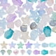 thumbnail image 1 of 1 caja de 150 piezas de cuentas de estrella de mar, cuentas de concha de pez de vidrio a granel, color azul, rosa y verde, dijes de animales marinos de verano, separadores sueltos de doble cara, 1 of 6