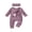 Purple, variant on RUINIXCW Newborn Baby Girl My First Halloween Outfit Infant Baby Fall Winter Clothes Ribbed Romper Pumpkin Ghost Letter Print Long Sleeve Jumpsuit Headband Set