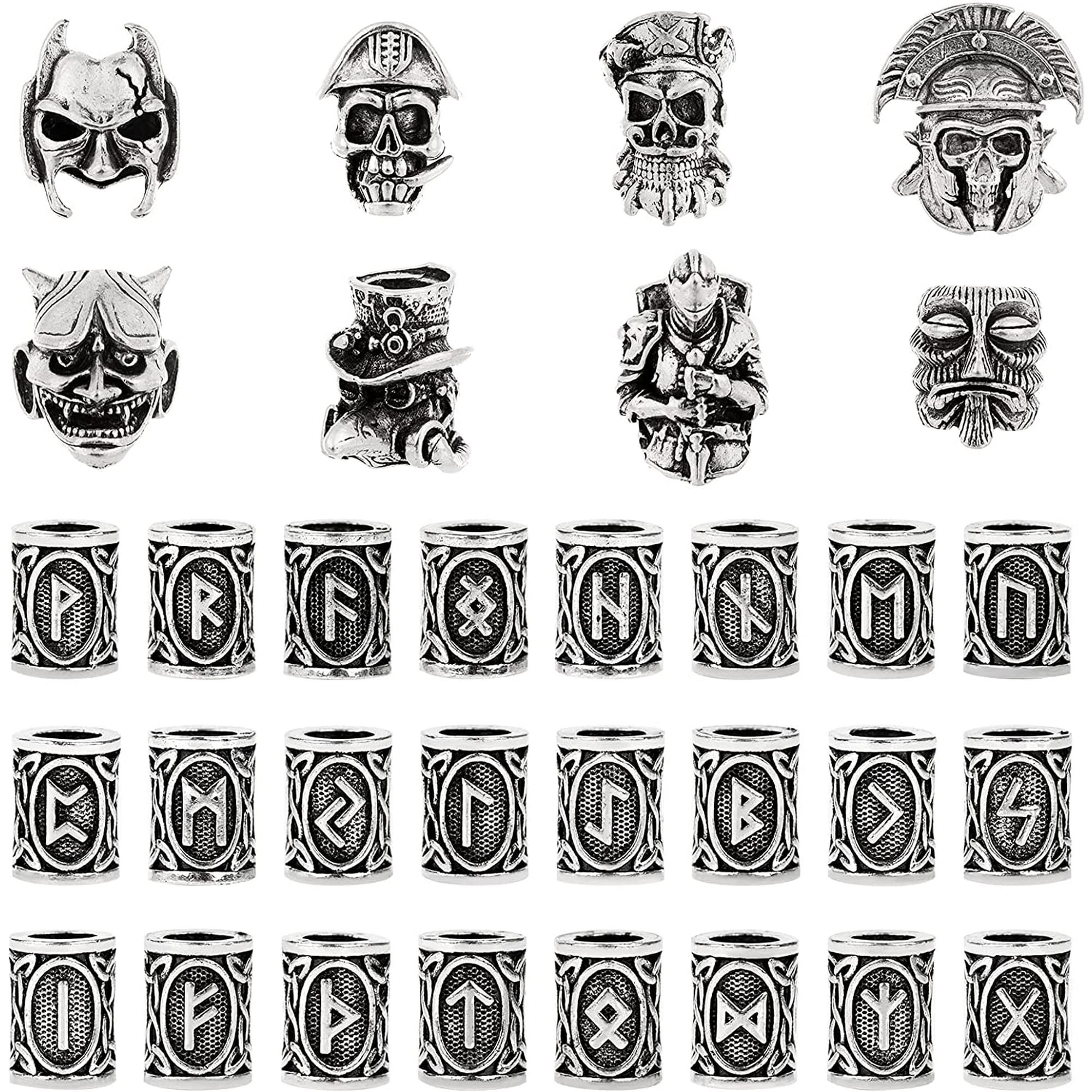 32 PCS Viking Skull Head Beard Beads Hair Beard Beads for Man/Woman,Braiding Beads Beard Viking Rune Beads for Hair Decoration,DIY Viking Bracelets Pendant Necklace | Walmart Canada 32 PCS Viking Skull Head Beard Beads Hair Beard Beads for Man/Woman,Braiding Beads Beard Viking Rune Beads for Hair Decoration,DIY Viking Bracelets Pendant Necklace | Walmart Canada