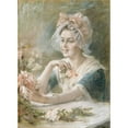 thumbnail image 3 of Albert Edelfelt 11x14 Black Modern Framed Museum Art Print Titled - Flower Girl (1884), 3 of 5