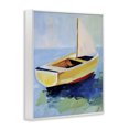 thumbnail image 3 of Stupell Industries Pier Sail Boat View White Framed Giclee Art design by Walker Noble, 14 x 11, 3 of 8