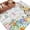 Gray, variant on Area Rug for Living Room, Gray Easter Bunny Non-Slip Indoor Large Carpet for Bedroom/Dining Room, Spring Easter Eggs Floral Wooden Washable Low-Profile Rectangle Floor Runner Rugs - 5 x 7 Ft