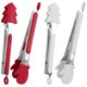 thumbnail image 4 of Bearachild Navidad Silicona Comida Tong Hornear Cocinar Barbacoa Acero inoxidable Pan Bistec Clip, Guantes Cocina y Comedor árbol de navidad rojo Bearachild HA001873-01, 4 of 6