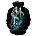thumbnail image 3 of Sudadera con capucha y cremallera con estampado 3D de dibujos animados retro de astronauta para hombre, camisetas casuales Harajuku, chaquetas con capucha, ropa de calle genial, sudaderas de manga lar, 3 of 5