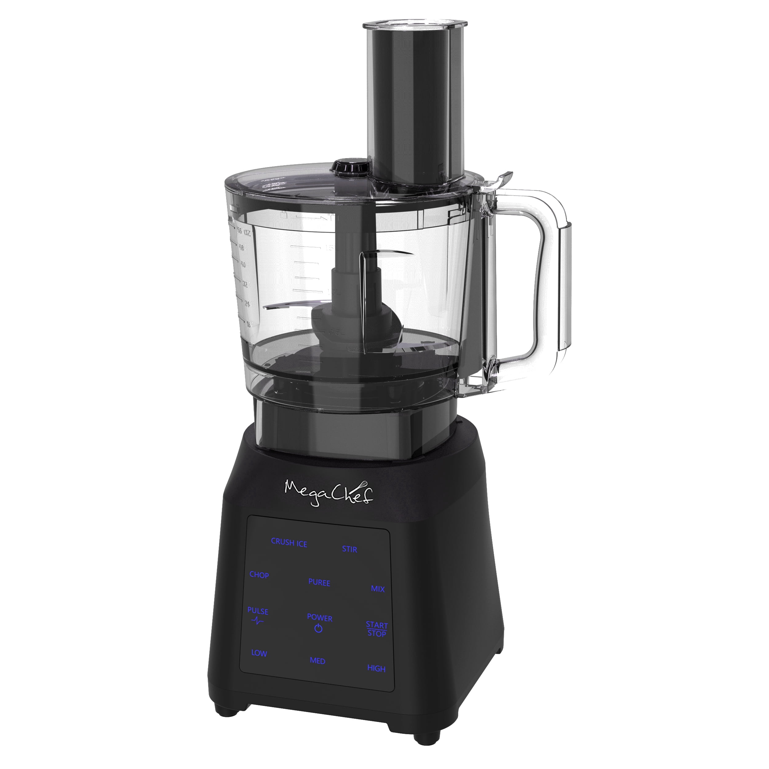 MegaChef 8 Cup Digital Blender with 5 Cup Food Processor and Two 24 Ounce On-The-Go Cup Combo Set